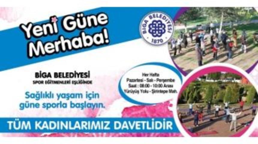 Biga Belediyesinden Bilin&ccedil;li Spor Etkinliği