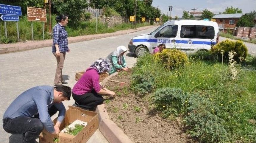 Azdavay&rsquo;da Park Ve Bah&ccedil;eler Yeşillendiriliyor