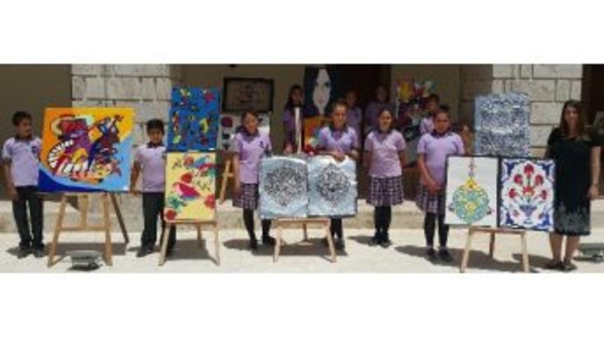 K&ouml;y &Ouml;ğrencilerinden B&uuml;y&uuml;leyici Resim Sergisi