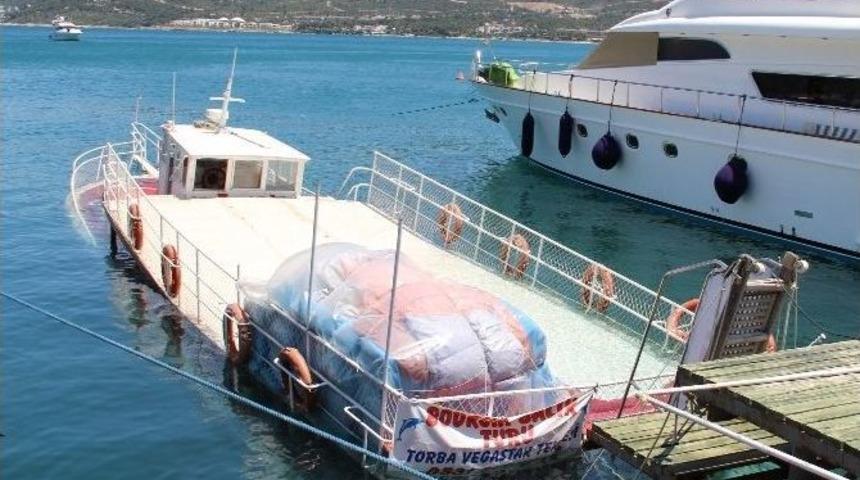 Bodrum&rsquo;da 200 Bin Liralık Tur Teknesi Battı