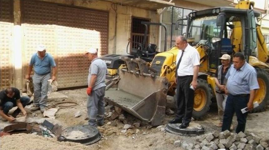 Teski Genel M&uuml;d&uuml;r&uuml; Başa, Hayrabolu Yağmur Suyu &Ccedil;alışmalarını İnceledi