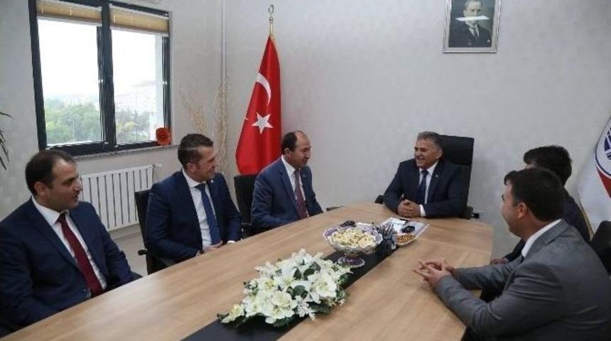 Serbest Muhasebeciler Ve Mali M&uuml;şavirler Odası Melik Gazi Belediyesi&rsquo;ni Ziyaret Etti