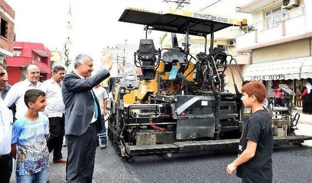 Başkan Karalar Asfalt Çalışmasını Denetledi