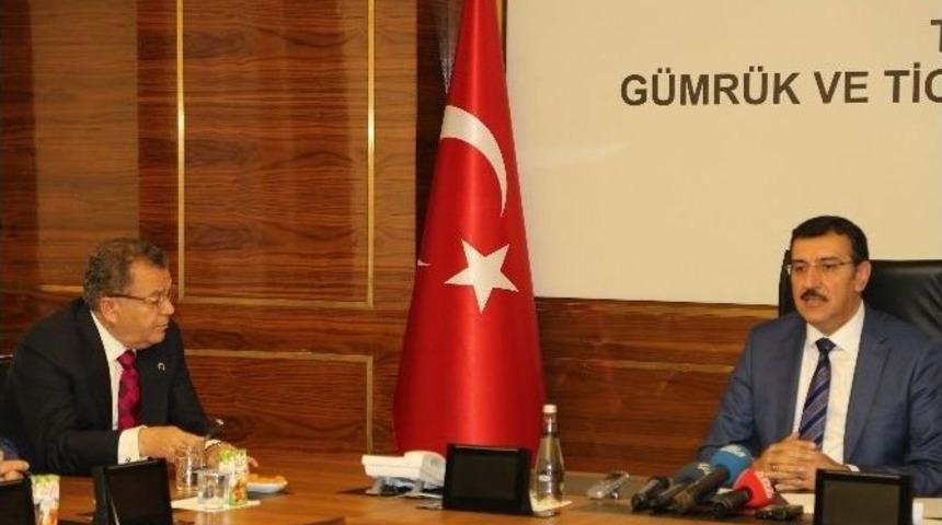 G&uuml;mr&uuml;k Ve Ticaret Bakanı T&uuml;fenkci, Ato Başkanı&rsquo;nı Kabul Etti