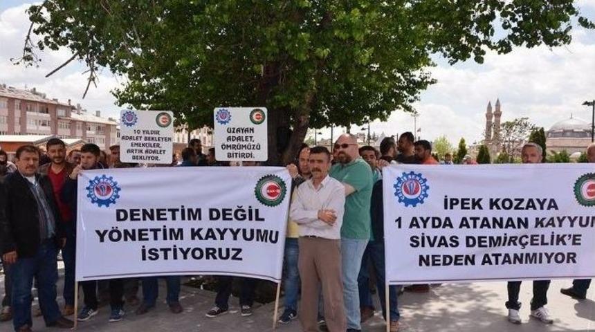 Sidemir İş&ccedil;ileri &rsquo;kayyum&rsquo; Eyleminde Destek Bulamadı