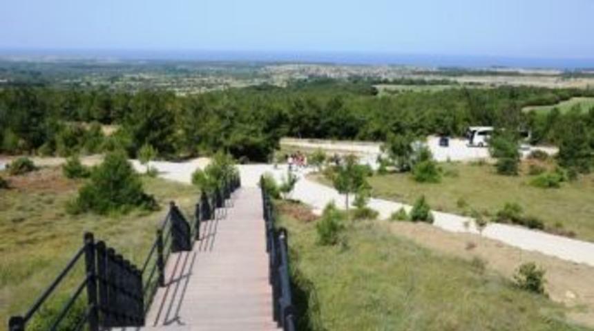 Al&ccedil;ıtepe Bakı Terasının Yolu Yapıldı