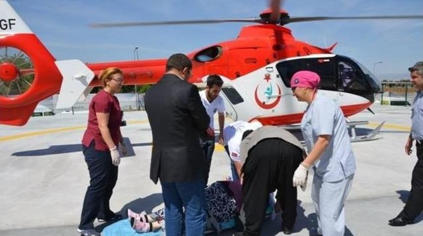 Devlet Hastanesi&rsquo;nin Helikopter Pisti Faaliyete Ge&ccedil;ti