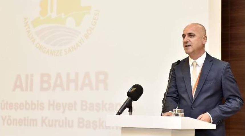 Osb Başkanı Bahar, G&uuml;ven Tazeledi