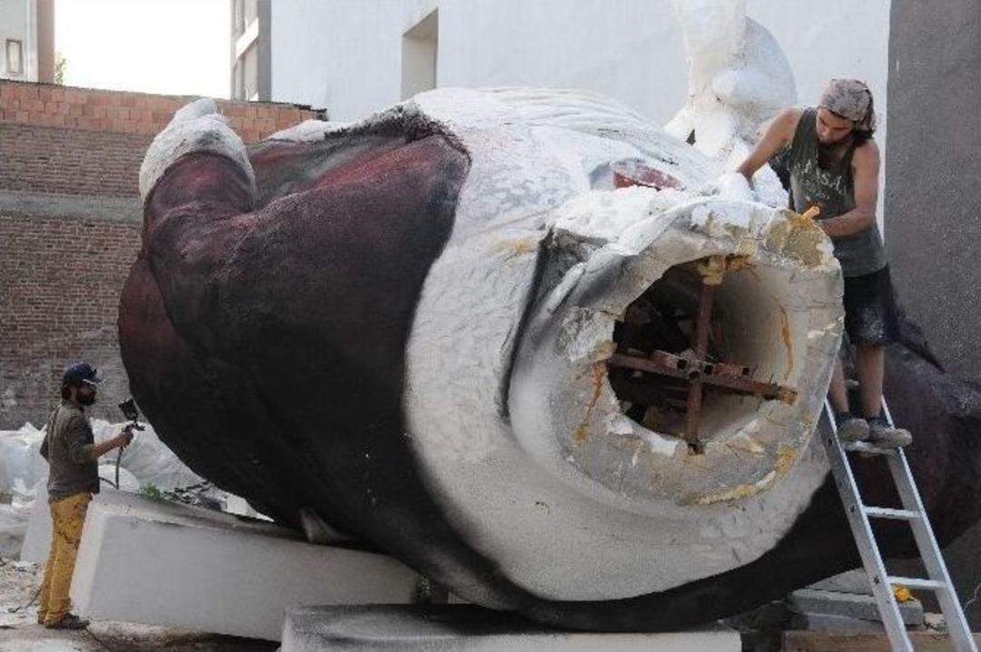 (&ouml;zel Haber) T&uuml;rkiye&rsquo;nin En B&uuml;y&uuml;k Strafordan Nasrettin Hoca Heykeli Eskişehir&rsquo;de Y&uuml;kseliyor