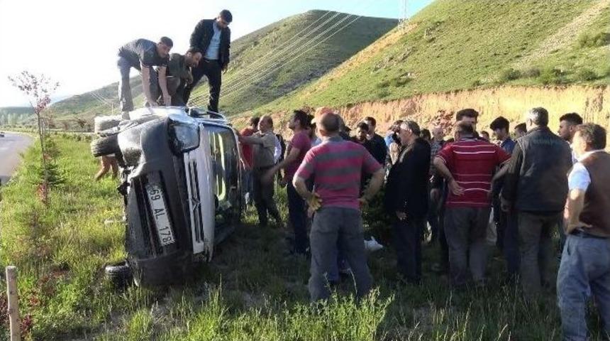 Sanayi Kavşağında Korkutan Kaza