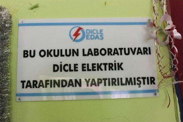 Dicle Elektrik’ten Harran’daki Köy Okuluna Fen Laboratuvarı