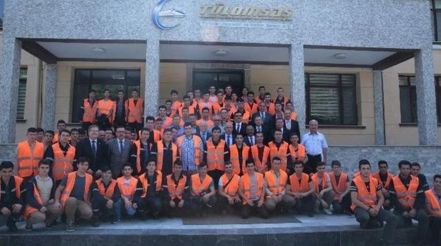 80 End&uuml;stri Meslek Lisesi &Ouml;ğrencisine Eğitim Sonu Sertifikaları Verildi