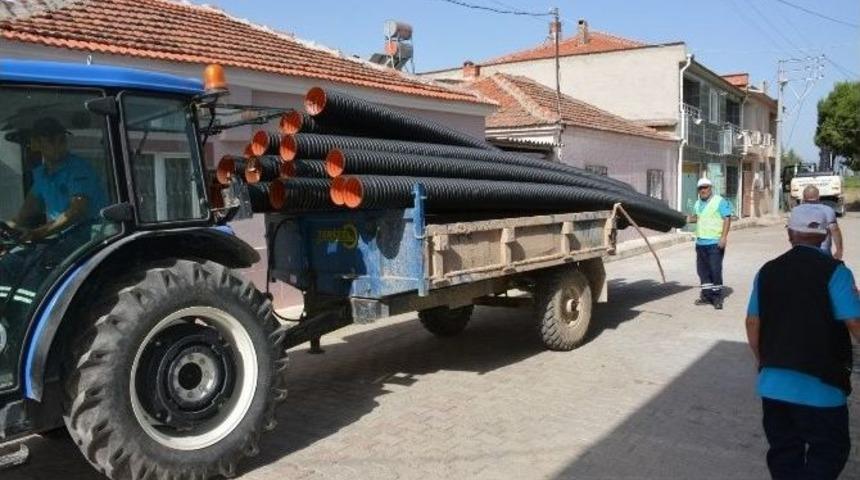 Saruhanlı&rsquo;daki Altyapı &Ccedil;alışmaları S&uuml;r&uuml;yor