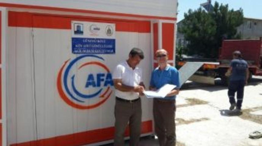 K&ouml;ylere Acil Durum Konteyneri