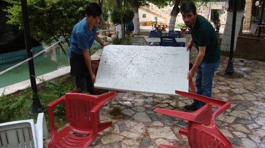 Ceylanpınar&rsquo;da Fırtına Etkili Oldu