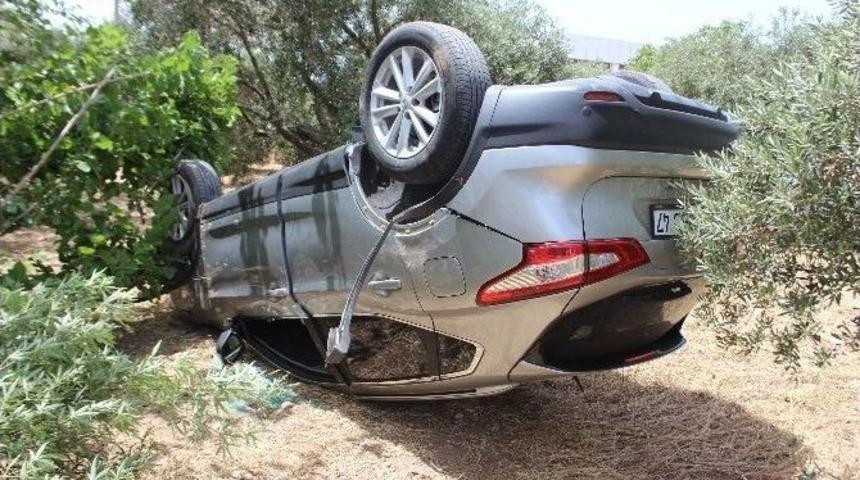 Aydın&rsquo;da Trafik Kazası, Emekli &Ccedil;ift Kazayı Hafif Atlattı