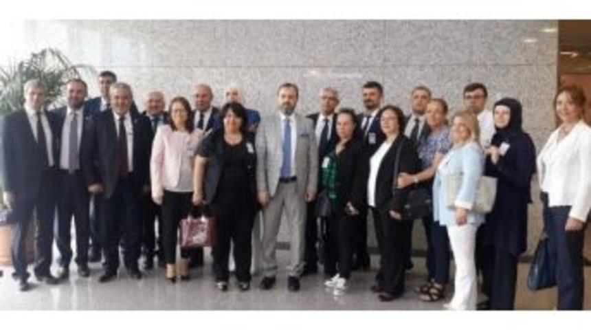 &Ccedil;orlu Smmmo &Uuml;yeleri, Tekirdağ Milletvekillerini Tbmm&rsquo;de Ziyaret Etti