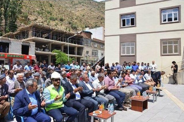 Uludere’de Halid Bin Velid Camisi’nin Temel Atma Töreni Yapıldı