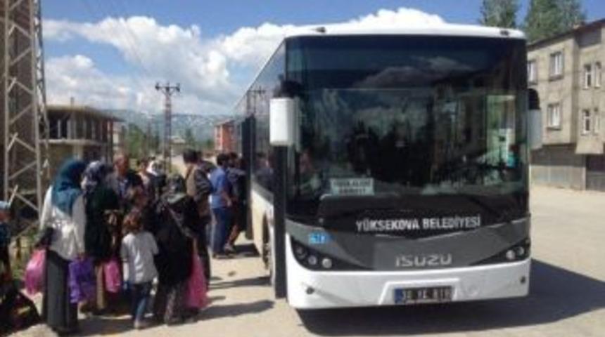 Y&uuml;ksekova&rsquo;da Şehir İ&ccedil;i Ulaşım &Uuml;cretsiz