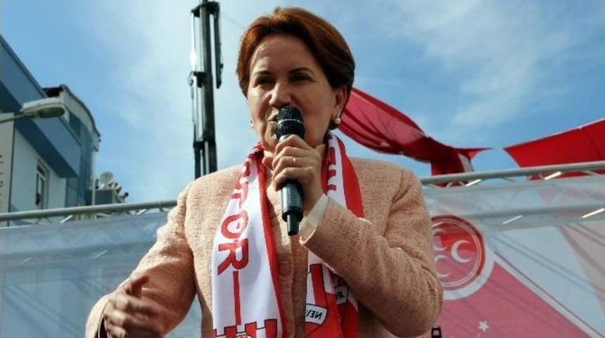 Mhp Genel Başkan Adayı Akşener, Nevşehir&rsquo;de Miting D&uuml;zenledi