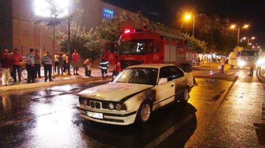 Toma Aracı, Yanan Araca M&uuml;dahale Etti