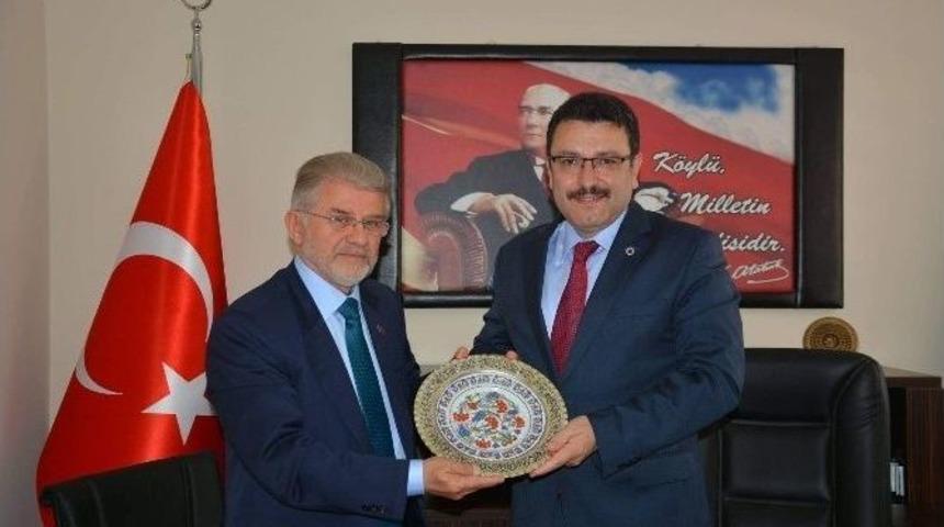 Ortahisar Belediye Başkanı Av. Ahmet Metin Gen&ccedil;, Ortahisar Ziraat Odası&rsquo;nı Ziyaret Etti.