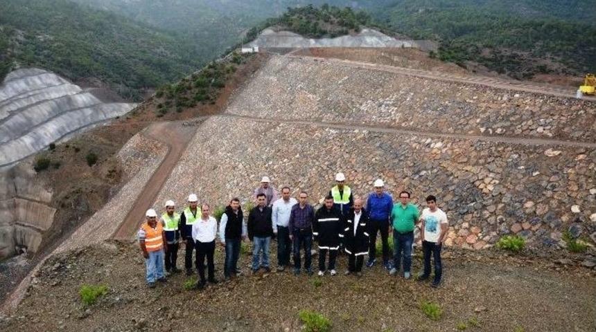 G&ouml;k&ccedil;eler Barajı İnşaatında &Ccedil;alışmalar Devam Ediyor