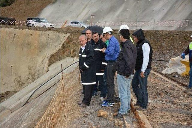 Gökçeler Barajı İnşaatında Çalışmalar Devam Ediyor