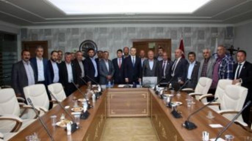 Pursaklar Muhtarları Aski’yi Ziyaret Etti