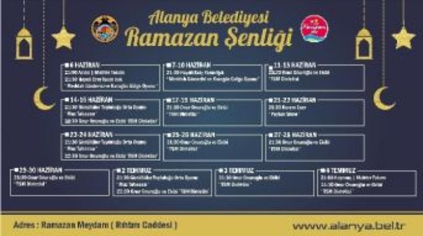 Alanya&rsquo;da Ramazan Meydanı Etkinlikleri Başlıyor