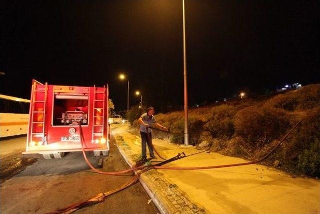 Bodrum’daki Yangın Hızla Söndürüldü