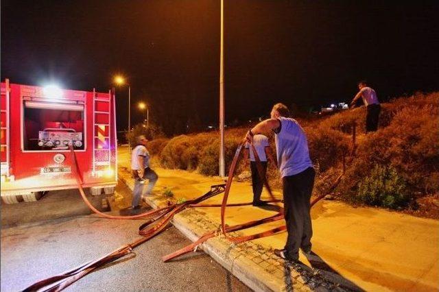 Bodrum’daki Yangın Hızla Söndürüldü