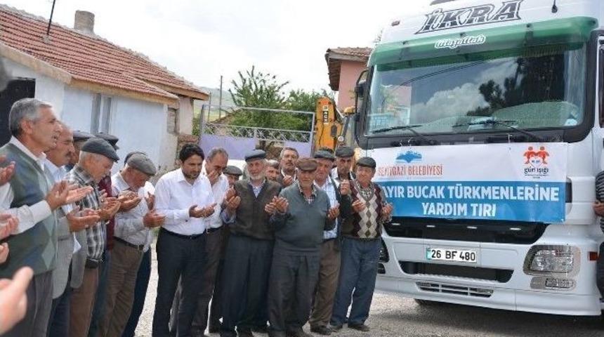 Seyitgazi&rsquo;den T&uuml;rkmenlere Yardım Tırı