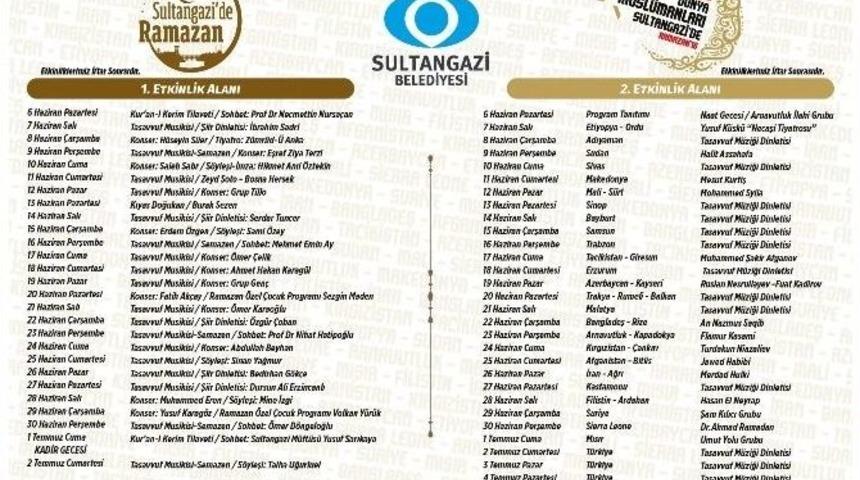 Ramazan Ayı, Sultangazi’de Dolu Dolu Yaşanacak