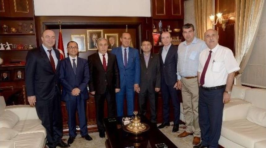 Vali Mustafa Büyük’ten, Başkan Hüseyin Sözlü’ye Veda Ziyareti