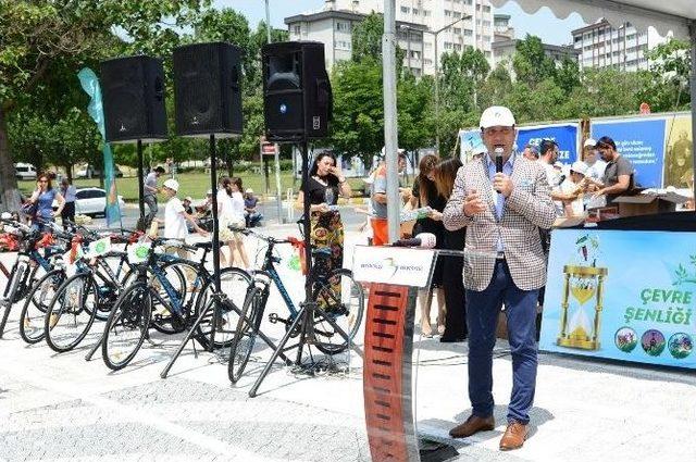 En Çok Atık Getiren Bisikleti Kaptı