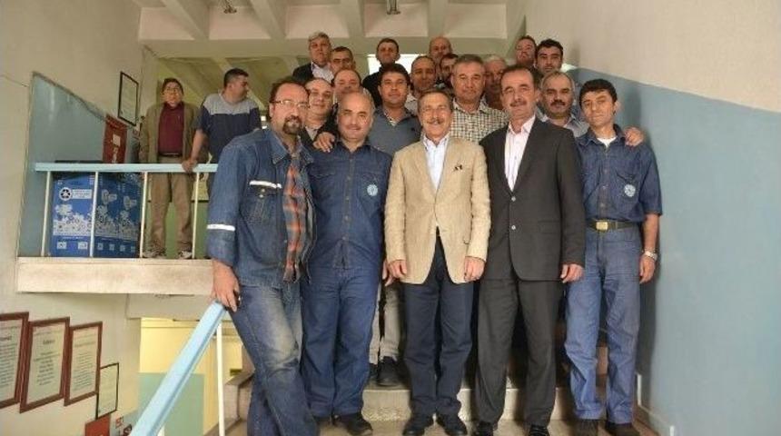 Başkan Ata&ccedil; Şeker Fabrikası&rsquo;nı Ziyaret Etti