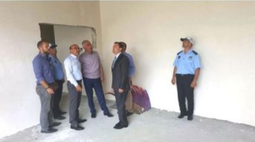 Başkanlar Yeni Bina İnşaatını Gezdi