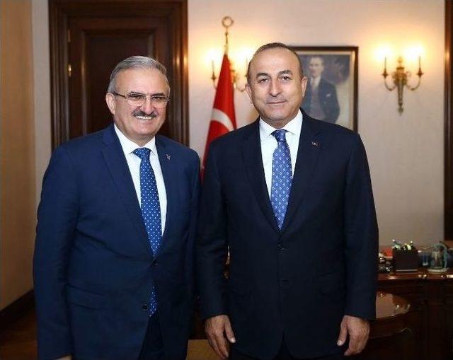 Vali Karaloğlu’ndan Bakan Çavuşoğlu’na Ziyaret