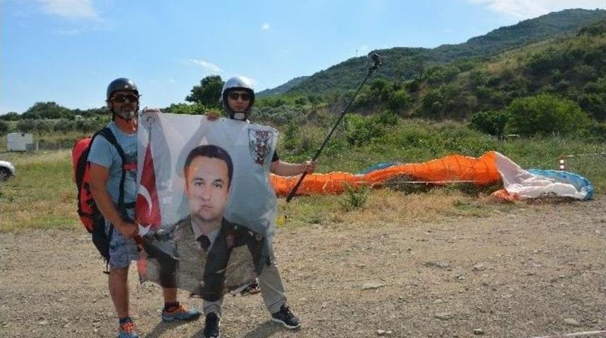 Muğlalı Şehidin Posteri Tekirdağ Semalarında Dalgalandı