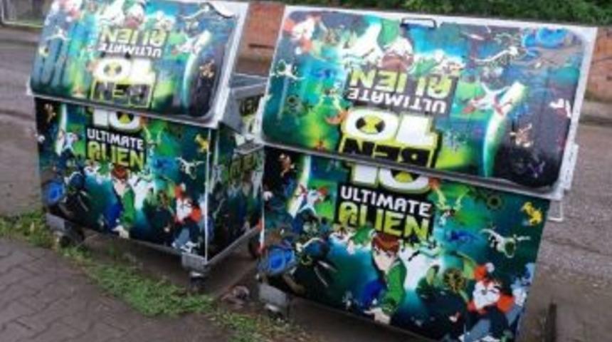 Okulların Konteynerleri Renklendi