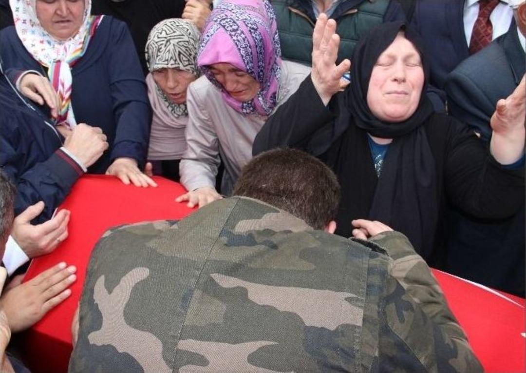 Şehit Polis Memuru G&ouml;khan Top&ccedil;u, Baba Ocağına Son Kez Getirildi