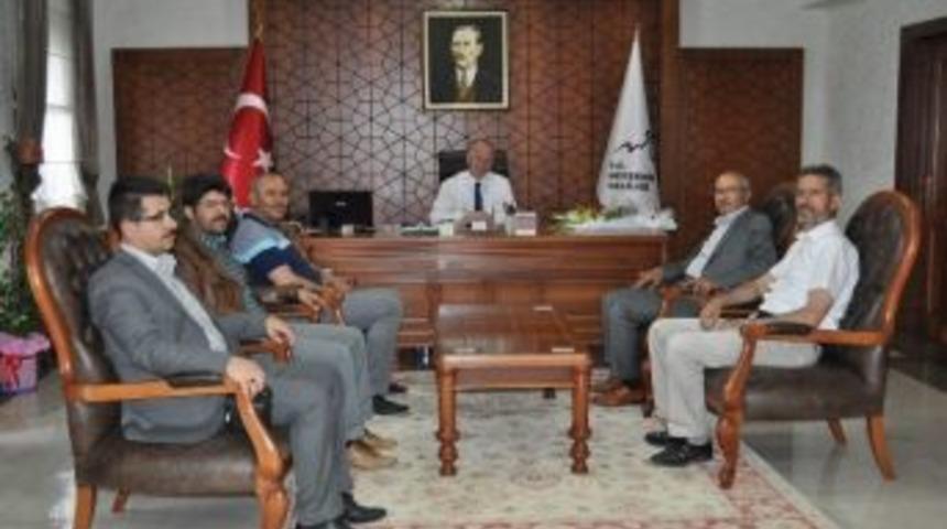 Eğitim-bir-sen Y&ouml;netiminden Vali Ceylan&rsquo;a Veda Ziyareti