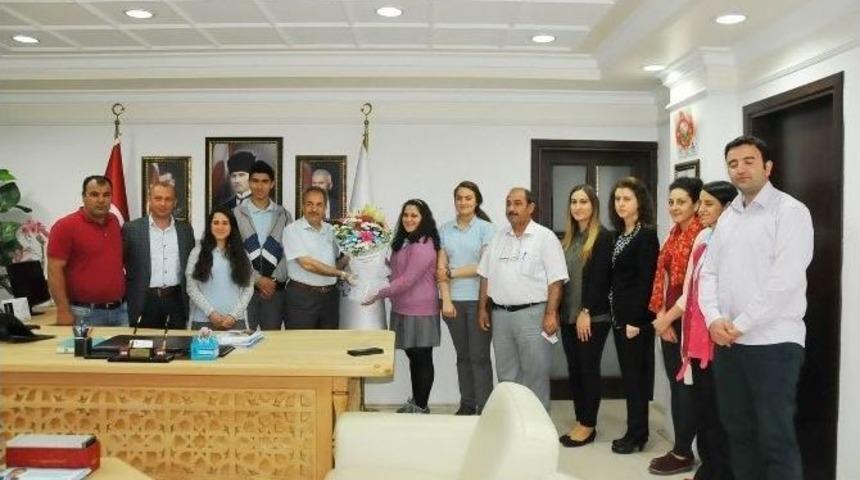 İl İkincisi Ekip&rsquo;ten Başkan Akkaya&rsquo;ya Ziyaret