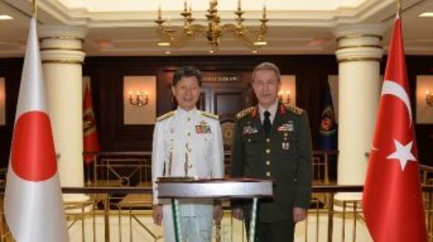 Japonya Deniz Kuvvetleri Komutanı Oramiral Takeı, Orgeneral Akar&rsquo;ı Ziyaret Etti