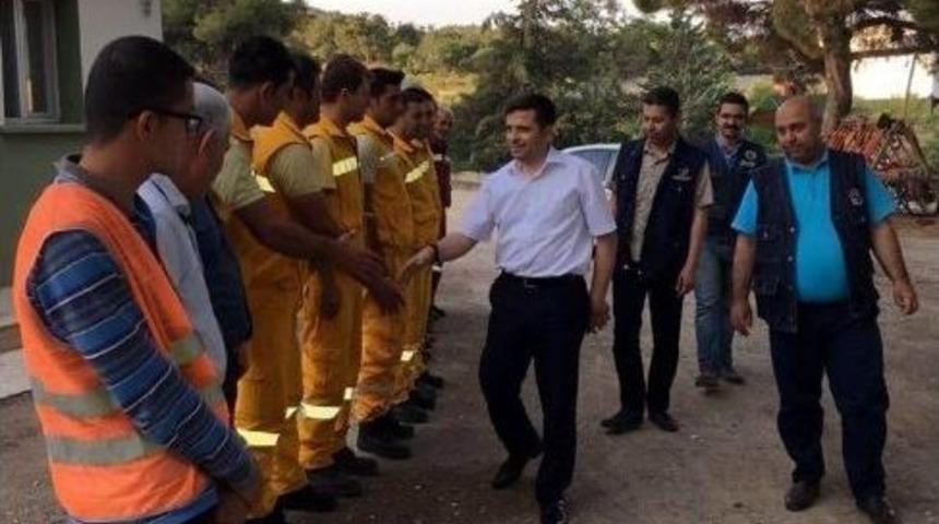 Orman B&ouml;lge M&uuml;d&uuml;r&uuml; Altındaş, Yangın S&ouml;nd&uuml;rme Ekipleriyle İftar A&ccedil;tı