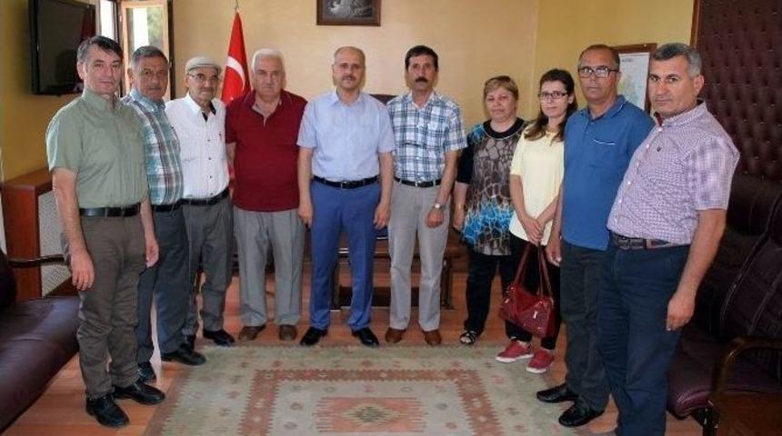 Şehit Yakınlarından Peynircioğlu&rsquo;na Veda Ziyareti