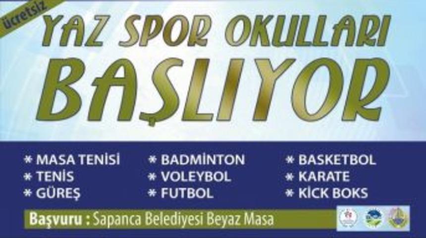 Sapanca Belediyesi Yaz Spor Okulları Start Alıyor