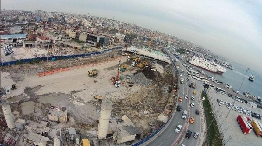 Avrasya Tüneli Projesi Havadan Görüntülendi