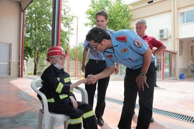 Lüsemili Küçük Furkan, İtfaiyeci Oldu